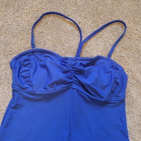 Athleta Bandeau Swim Tankini Top, Blue SIZE 36 B/C - Picture 3 of 5